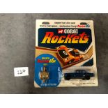 Corgi Rockets #903 Mercedes Benz 280SL, Metallic Blue mint on clean bubble card