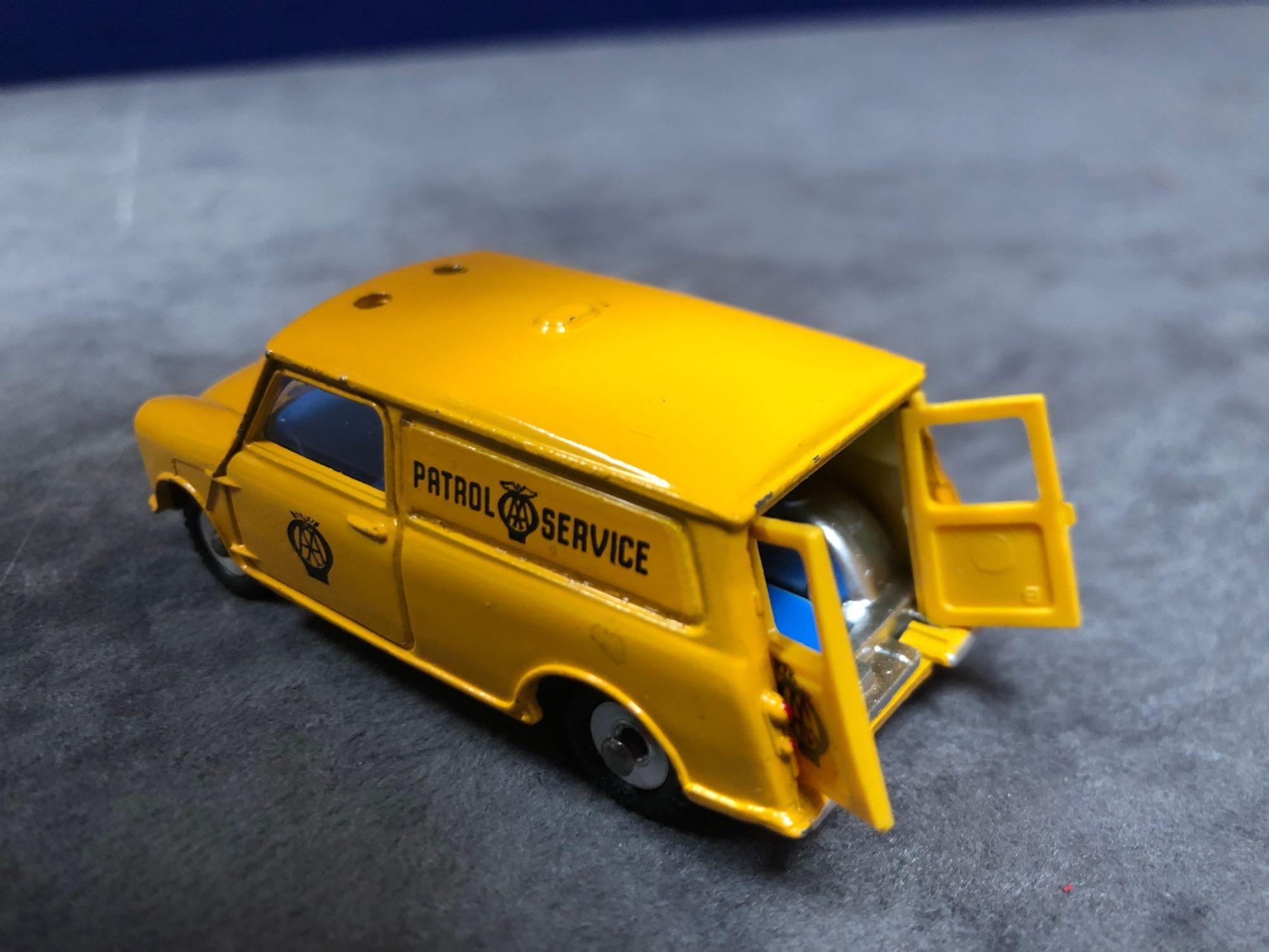 Dinky #274 AA Patrol Mini Van Yellow (AA Service) - Yellow Body And White Roof. AA Service To Van - Image 3 of 4