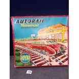 Joyax France Boxset Railcar IN Sheet Metal Lithographed Locomotive Train Railway With Signal Station