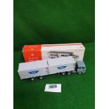 Wiking #52b - 1:87 Scale Kuhl-Container Sattelzug Mint Model with box