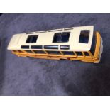 Dinky #961 Vega Major Luxury Coach PTT Yellow/White Swiss Postal Bus In Good Solid Box (Two End