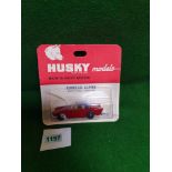 Husky Models Diecast #26 Sunbeam Alpine In Red On Opened Bubble Card Model Is Rare