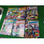 6 X Rampage Comics Comprising Rampage Magazine Starring The Daring Defenders No 29 W/E May 3, 1978