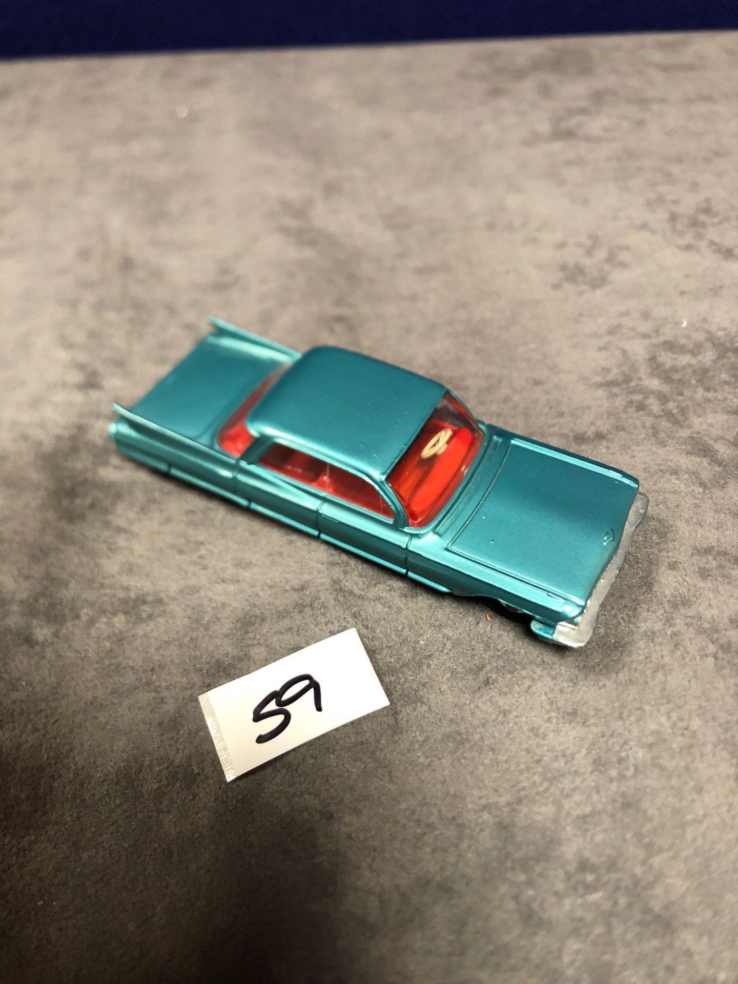 Dinky #147 Cadillac 62 Metallic Green - Red Interior And Spun Hubs 1962-1969. Unboxed mint lovely - Image 4 of 4