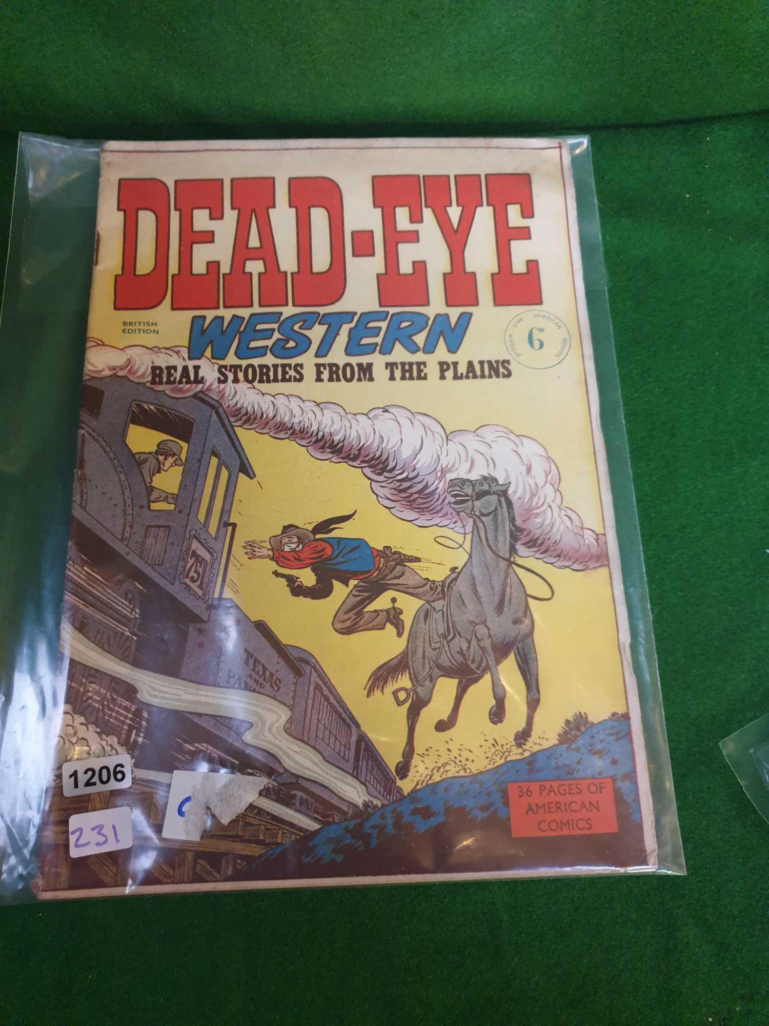 Dead Eye Western Comic Real Stories From The Plains Stream Line Comics British Edition