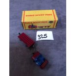 Dublo Dinky #076 Lansing Bagnall Tractor And Trailer Maroon With Black Wheels mint in solid soiled