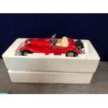 Franklin MINT 1/24 Scale Diecast 1935 Mercedes 500k .Special Roadster Superb And Now Very Rare in
