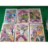 6 X Marvel Comics Comprising Spider-Man and Hulk Weekly No 388 Spider-Man and Hulk Weekly No 389