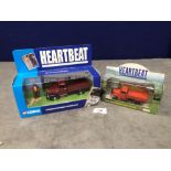 2 X Diecast Vehicles From The TV Series Heartbeat Comprising Of #Corgi CC07301 Heartbeat Morris