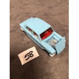 Dinky #162 Triumph 1300 Blue - Red Interior, Spun Hubs And Number Plates 1966 - 1969 Unboxed very