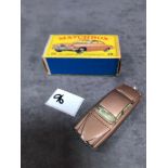 Matchbox Lesney #28c Jaguar MK 10 Metallic Brown (BPW) - Cream Seats, Black Plastic Wheels mint