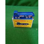 Matchbox Lesney #20b Transport Truck Blue Ever Ready For Life Decals Some Tiny Chips Grey Plastic