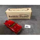 Brooklin Models 1/43 Scale #BRK13 1956 Ford Thunderbird In Red mint in Box