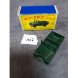 Matchbox Lesney #12b Land Rover Series 2 Green - Black Plastic Wheels 1959 - 1965 Mint in a crisp