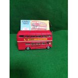 Corgi #468 London Transport Route Master Bus With Corgi Toys Decal In Box (With A Flap Missing)