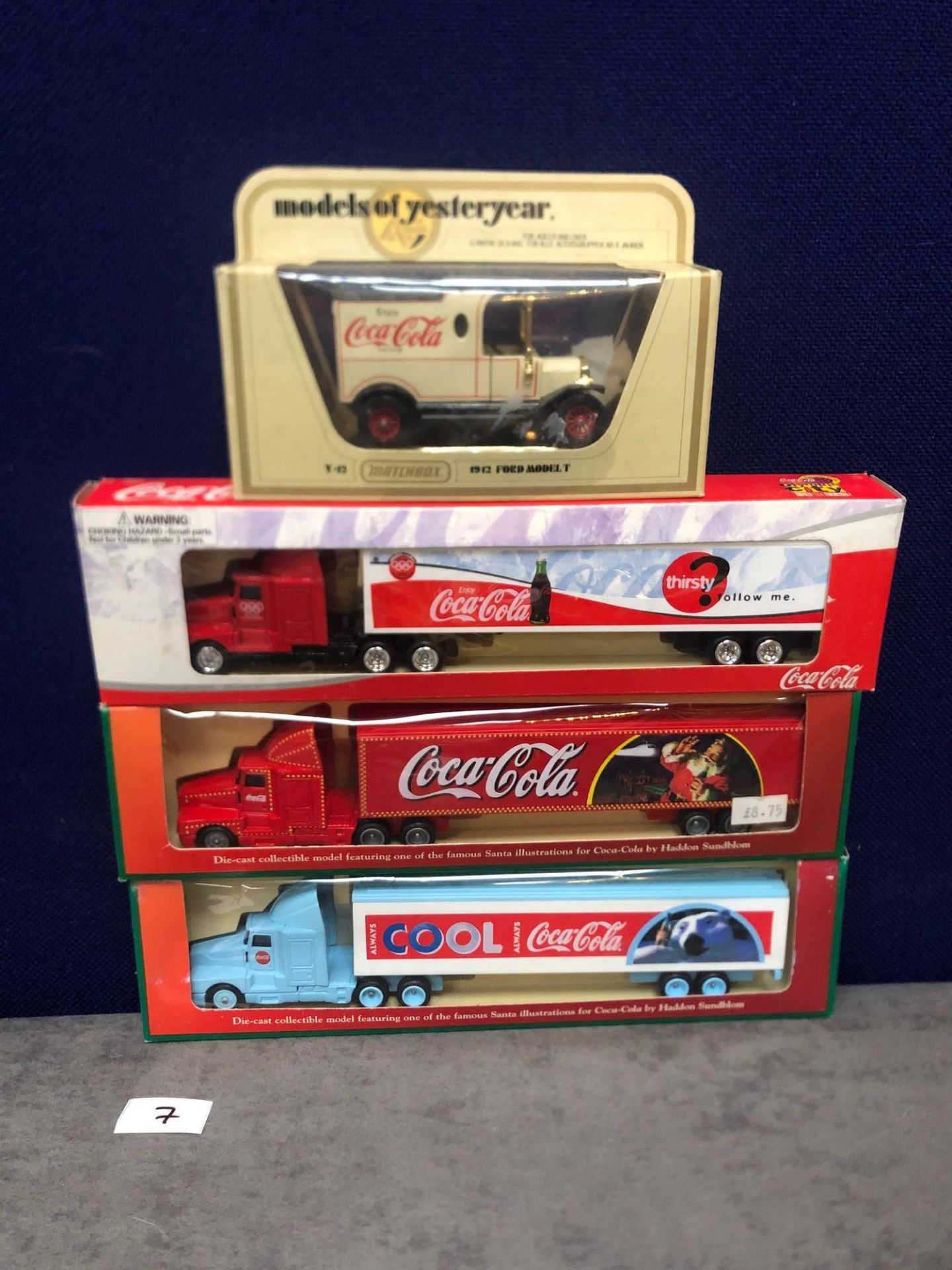 4x Lledo Diecast Coca Cola Trucks Comprising Of; Each One Boxed.