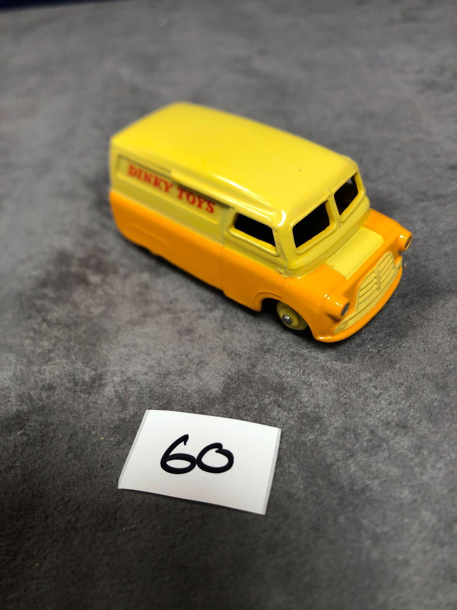 Dinky #482 Bedford Van Yellow/Orange (Dinky Toys) - Yellow Wheels and Silver Trim. 1956 - 1960