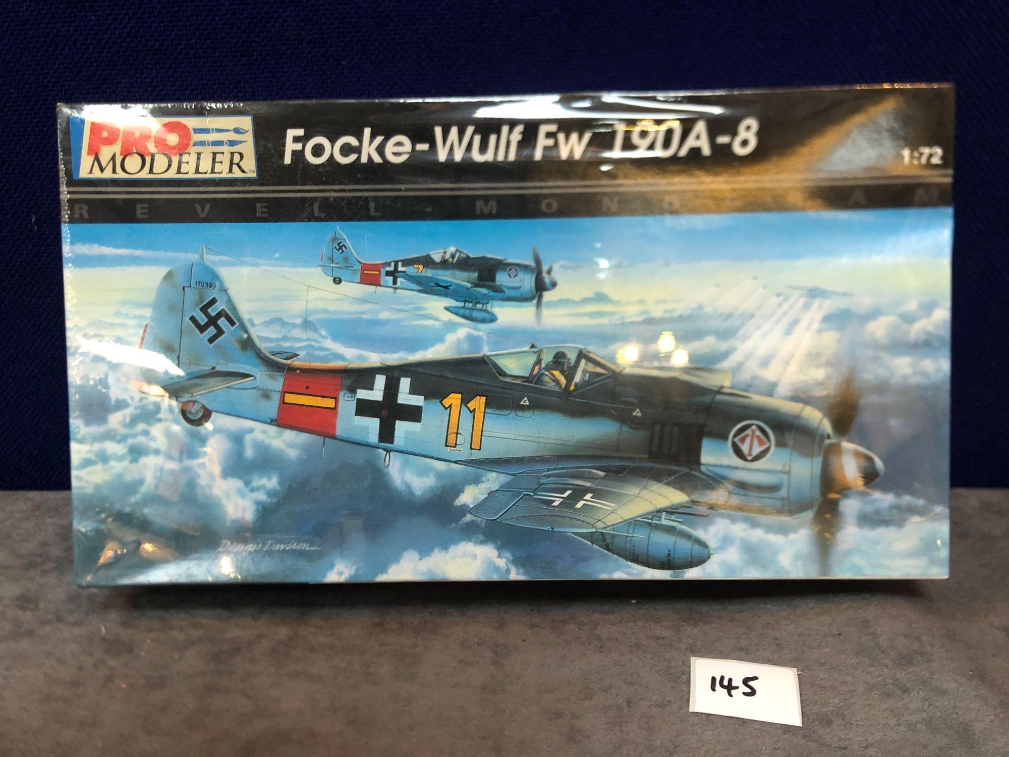 Revell-Monogram #85-5943 Pro Modeler Focke-Wulf FW 190A-8 1:72 scale released 1997 In sealed box