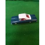 Dinky #137 Plymouth Fury Convertible Metallic Dark Blue White Roof And Red Interior Mint Rarer Model