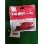 Husky Models Diecast #20 Ford Thames Van On Opened Bubble Card