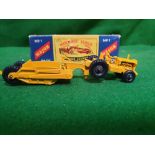 Matchbox-Major- #M 1 Caterpillar Earth Mover - Yellow Mint Model Fair Box Some Soiling & Tab Torn