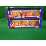 W Britains Herald Models 12 X Painted Plastic Figures Cowboys