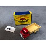 Matchbox Moko Lesney #40a Bedford 7ton Tipper Red/Tan - Silver Trim And Metal Wheels. Mint in a very