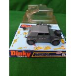 Dinky #617 Volkeswagen KDF And 50mm Pak Anti Tank Gun Model With Plastic Parts And Firing Gun In