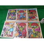 6 X Marvel Comics Comprising Spider-Man and Hulk Weekly No 424 Spider-Man and Hulk Weekly No 425