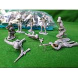 A Large Set Of Plastic Toy Soldiers Comprising Of 58 X Modern British And German Infantry 62 X