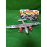 CH Toys Hong Kong B25 Mitchell Bomber 969 Friction Toy Plastic Plane Excellent Condition With