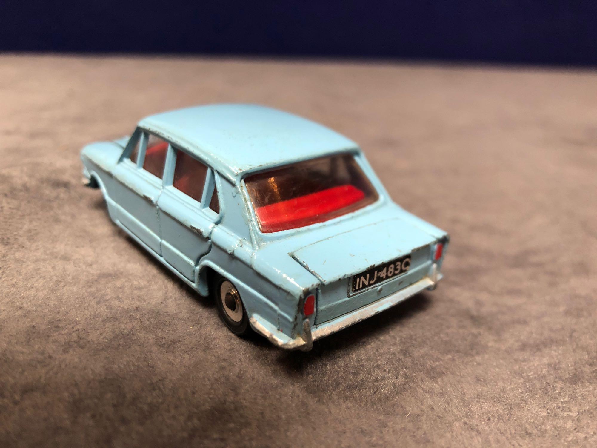 Dinky #162 Triumph 1300 Blue - Red Interior, Spun Hubs And Number Plates 1966 - 1969 Unboxed very - Image 3 of 4