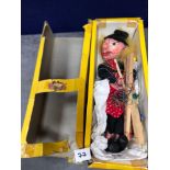 Vintage Pelham Puppets Marionette Witch In Damaged Box