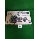 Tamiya 1:35 Scale Military Miniature Series #35091 German 20mm Flakvierling 38 Mit Sd.Ah.52 On