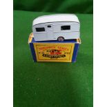Matchbox Moko Lesney #23a Berkeley Cavalier Caravan Blue Box Inner Flap Missing Mint Model Light