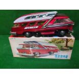 Mystery Action Bus ME083 Tin Litho Battery Opperated Made In China