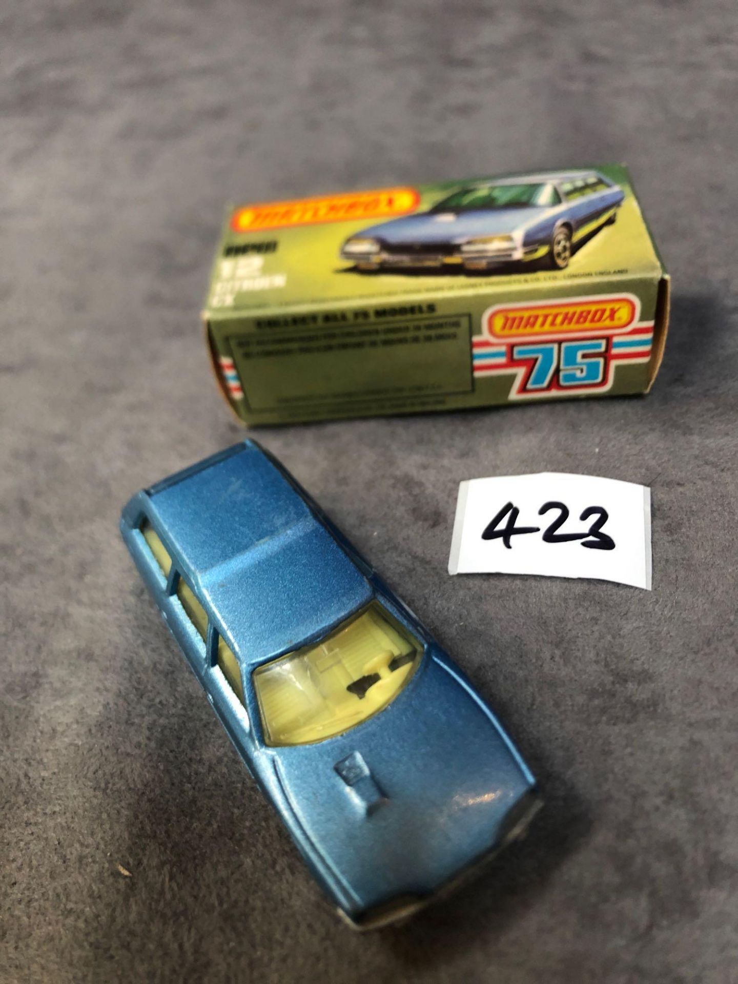 Matchbox Superfast Diecast #12 Citron See It In Blue (Slightly Lighter Shade) Excellent Model With