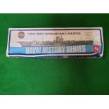 Airfix #02703-8 1200th Scale Waterline HMS Ark Royal Naval History Series Model Kit Oriignal