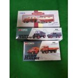 3 X Corgi Classics Diecast Vehicles Comprising Of #16601 Scammell Model Ell and Land Rover Set