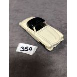 Dinky #24H Mercedes 190 SL In Cream With A Black Roof Played With In Fine Condition Unboxed