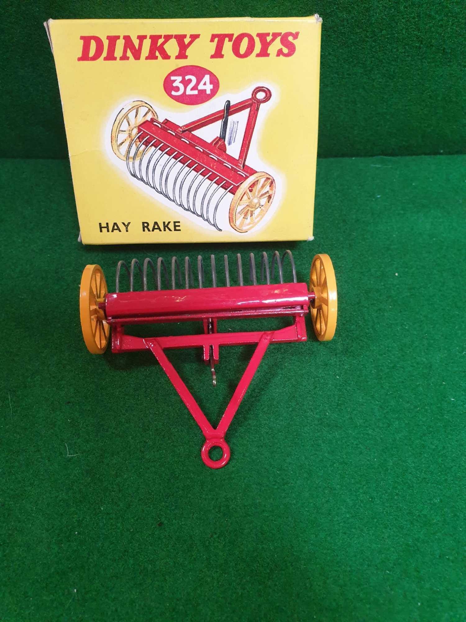 Dinky #324 Hay Rake Red/Yellow - Mint In An Excellent Firm Box 1954-1964 - Image 2 of 2