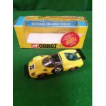 Corgi #344 Ferrari 206 Dino Sport Yellow - Slimline Box - Whizzwheels with Red Dot And Opening Doors