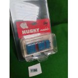 Husky Models Diecast #9 Cadillac Eldorado In Blue With Red Interior And Tow Hitch On Bubble Card And