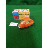 Corgi #233 Heinkel Economy Car In Orange Mint Model Mint Box