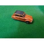 Dinky #149 Citroen Dyane Bronze/Black - Diecast Vehicle With Plastic Parts Very Good Model Without