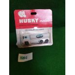 Husky Models Diecast #17 Guy Warrior Milk Tanker On Opened Bubble Card