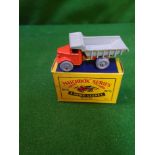 Matchbox Moko Lesney #6a Quarry Truck Orange Cab Grey Tipper Mint Model Firm Box