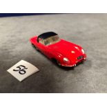 Dinky #120 Jaguar E-Type Red - Removable Roof 1962-1967 Unboxed Excellent Model With A Lovely