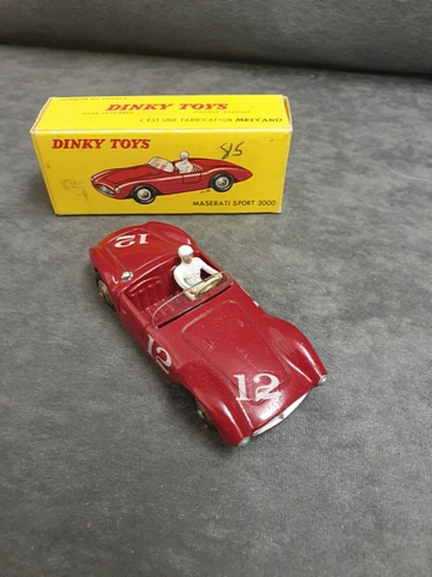 French Dinky #22A Maserati Sport 2000 Mint Model In Box - Image 3 of 3