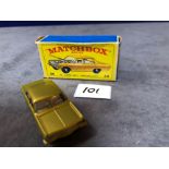 Matchbox Lesney #36c Opel Diplomat Metallic Gold - Silver Engine Interior Mint Model In Firm Box (